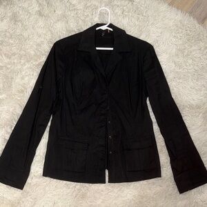 Women's think Black Jacket/blouse